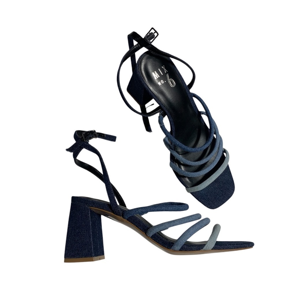 Mix No. 6 Women's Strappy Sandals - Black and Blue